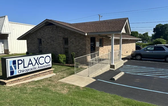 The clinic exterior of Plaxco Chiropractic Associates, LLC